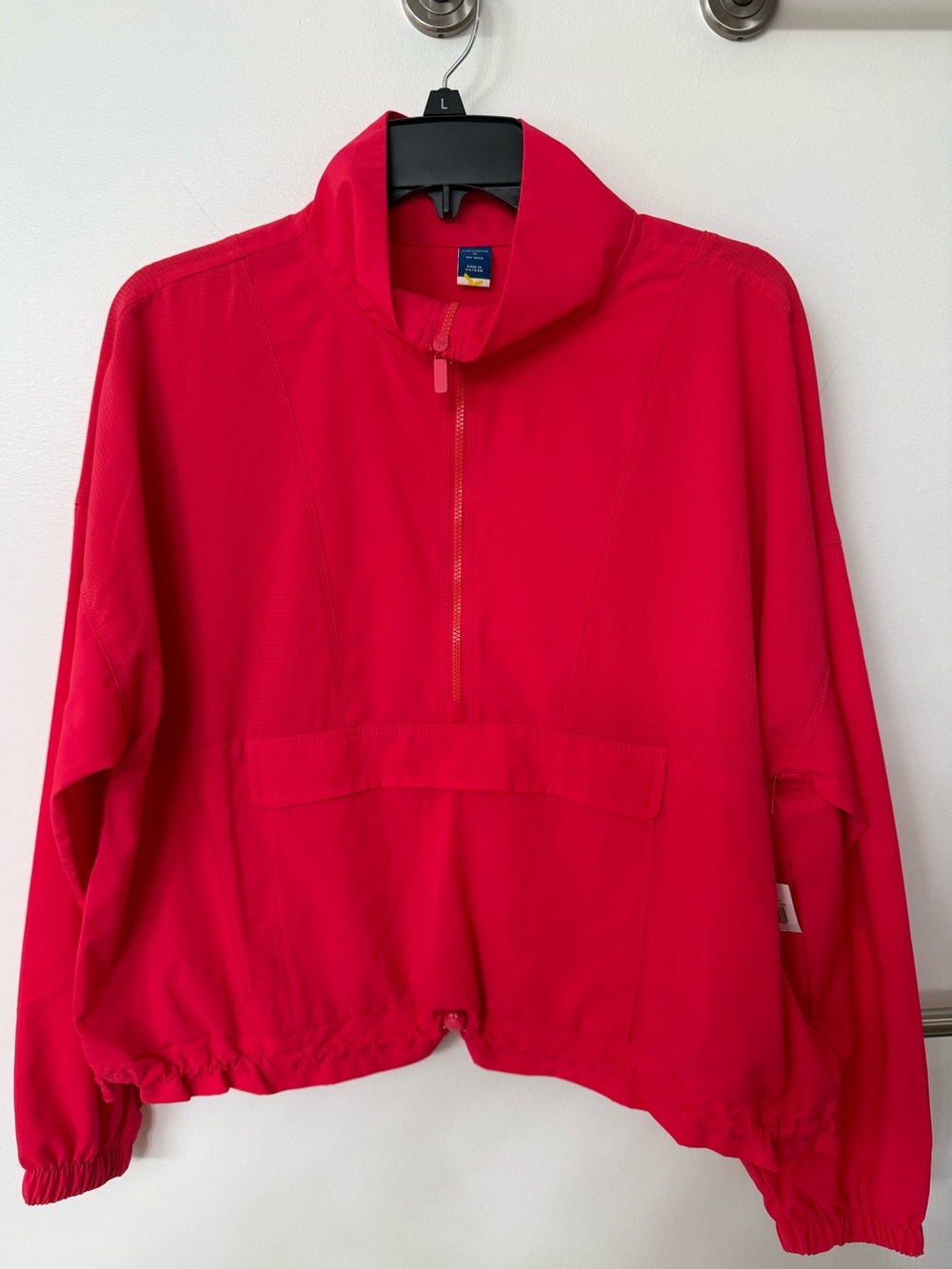 Old Navy Hot Pink Half-Zip Windbreaker Jacket